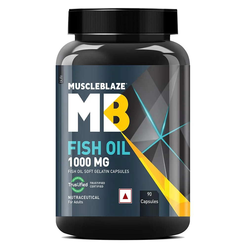 MB_13 Muscleblaze Fish Oil – 60 softgels - Image 1