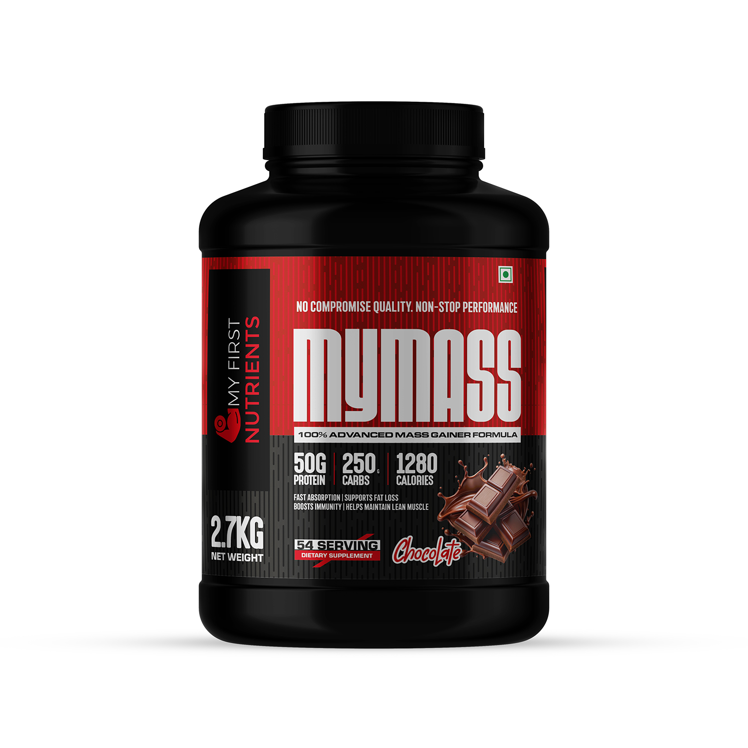 mass-gainer2.7kgchocolate Mass Gainer Chocolate 2.7 Kg - Image 1